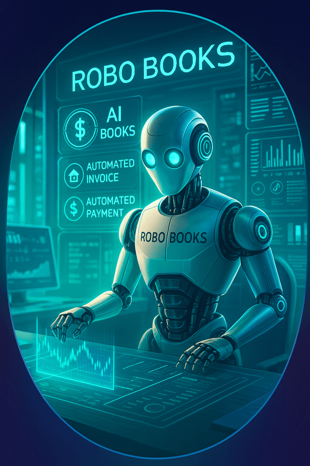 RoboBooks dashboard mission visual